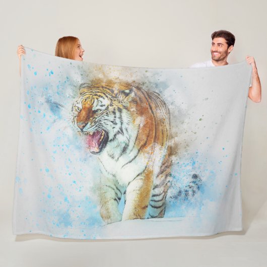 Polaire Couverture en Tiger Fleece (En situation)