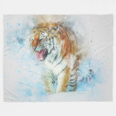 Polaire Couverture en Tiger Fleece (Devant (Horizontal))