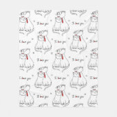 Polaire Couverture en toison à la main (Devant)