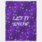 Polaire Couverture en toison blanche bleu violet dorsal (Devant)