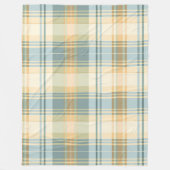 Polaire Couverture en toison bleu et crème (Devant)