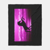 Polaire Couverture en toison de cheval noir/arrière - plan (Devant)