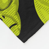 Polaire Couverture en toison de tête Alien verte (Coin)