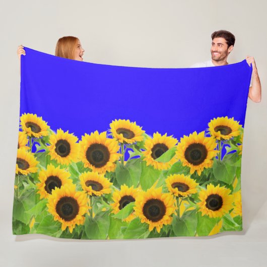 Polaire Couverture en toison de tournesol (En situation)