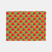 Polaire couverture en toison des coeurs rouges (Devant (Horizontal))