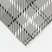 Polaire Couverture en toison gris plaid Dachshund (Coin)