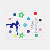 Polaire Couverture en toison "GYMNASTICS" avec nom personn (Devant (Horizontal))