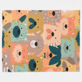 Polaire Couverture en toison Jour du chien 60x80 (Devant (Horizontal))