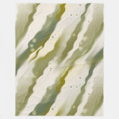 Polaire Couverture en toison Motif en toison peint vert (Devant)