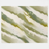 Polaire Couverture en toison Motif en toison peint vert (Devant (Horizontal))