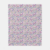 Polaire Couverture en toison rose fleur sauvage, moyenne (Devant)