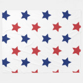 Polaire Couverture En Toison Rouge, Blanc Et Bleu 60x80 (Devant (Horizontal))