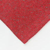 Polaire Couverture en toison rouge tomate texture de bruit (Coin)