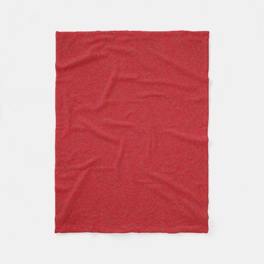 Polaire Couverture en toison rouge tomate texture de bruit (Devant)