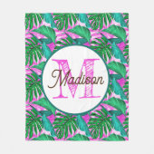 Polaire Couverture en toison tropicale personnalisée (Devant)