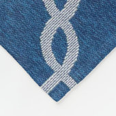 Polaire Couverture en treillis bleu et blanc (Coin)