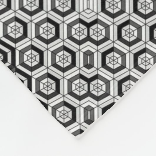 Polaire Couverture en treillis hexagonal monochrome (Coin)