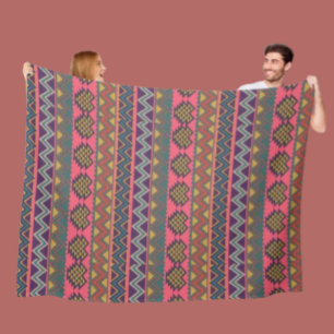 Polaire Couverture énergétique tribale – Vibrations bohème