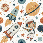 Polaire Couverture espace fusée planètes & étoiles pour bé