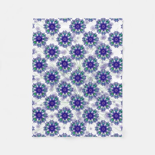 Polaire Couverture éternelle violette bleue d'ouatine (Devant)