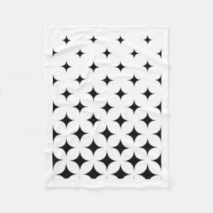 Polaire Couverture étoile noire et blanche ADOM Moderne