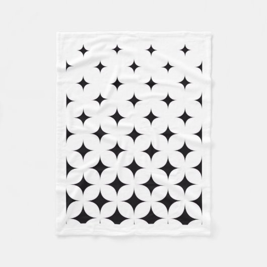 Polaire Couverture étoile noire et blanche ADOM Moderne (Devant)