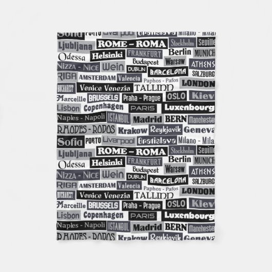 Polaire Couverture européenne d'ouatine de voyageur (Devant)