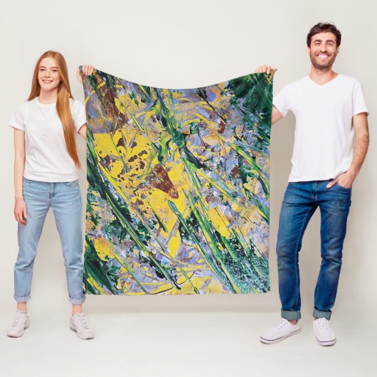 Polaire Couverture Expressionniste Abstraite (En situation)