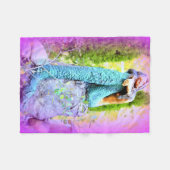 Polaire couverture faisante une sieste d'ouatine de sirène (Devant (Horizontal))