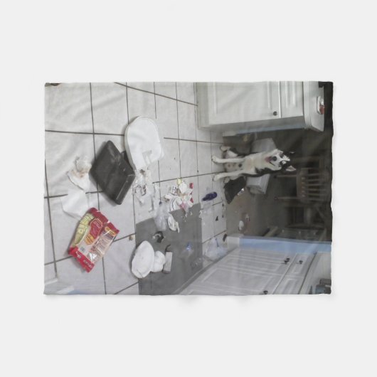 Polaire Couverture faite sur commande d'ouatine de chien (Devant (Horizontal))