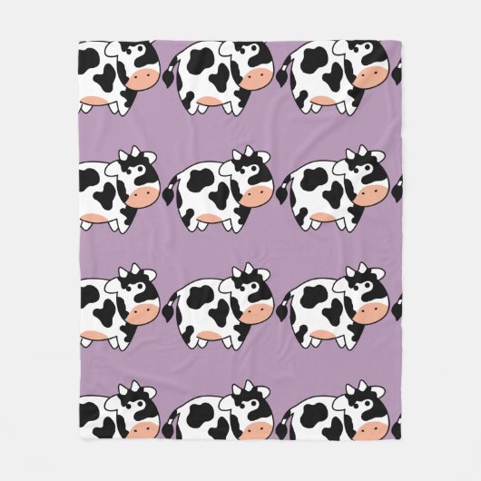 Polaire Couverture faite sur commande d'ouatine de vache (Devant)