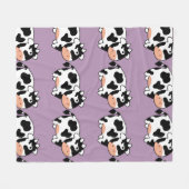 Polaire Couverture faite sur commande d'ouatine de vache (Devant (Horizontal))