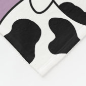 Polaire Couverture faite sur commande d'ouatine de vache (Coin)
