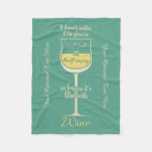 Polaire Couverture faite sur commande d'ouatine de vin (Devant)