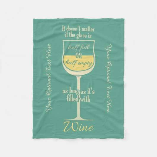 Polaire Couverture faite sur commande d'ouatine de vin (Devant)