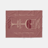 Polaire Couverture faite sur commande d'ouatine de vin (Devant (Horizontal))