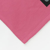 Polaire Couverture faite sur commande rose d'ouatine (Coin)