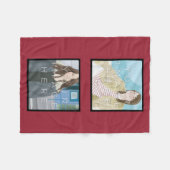 Polaire Couverture faite sur commande rouge d'ouatine (Devant (Horizontal))