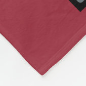 Polaire Couverture faite sur commande rouge d'ouatine (Coin)