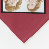 Polaire Couverture faite sur commande rouge d'ouatine de (Coin)