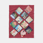 Polaire Couverture faite sur commande rouge d'ouatine de (Devant)