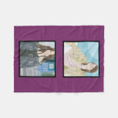 Polaire Couverture faite sur commande violette d'ouatine (Devant (Horizontal))