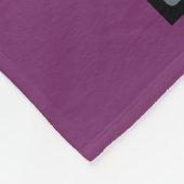Polaire Couverture faite sur commande violette d'ouatine (Coin)