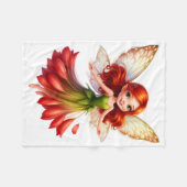 Polaire Couverture Fantastique Florale ADOM Fée (Devant (Horizontal))