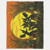 Polaire Couverture féerique de sorcières de Halloween (Devant)