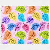 Polaire couverture feuille arc-en-ciel (Devant (Horizontal))