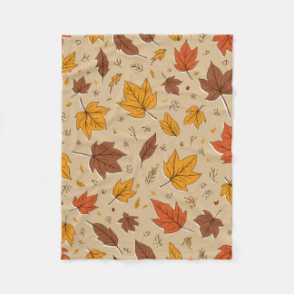 Polaire Couverture Feuilles d'automne