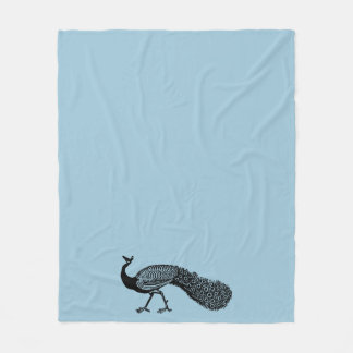 Polaire Couverture fière d'ouatine de paon
