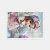 Polaire Couverture Fille Chapeau Rose ADOM (Devant (Horizontal))