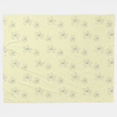 Polaire couverture fleur jaune (Devant (Horizontal))